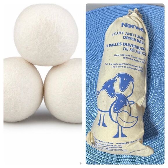 Norwex Fluff and Tumble Dryer Balls Set of 3 NWT - Picture 1 of 8